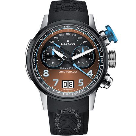 ساعت مچی مردانه اسپرت بند پلاستیکی، کالیبر موتور 38s (Ronda 8020 N)