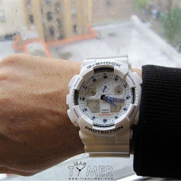 قیمت و خرید ساعت مچی مردانه کاسیو (CASIO) جی شاک مدل GA-100A-7ADR اسپرت | اورجینال و اصلی