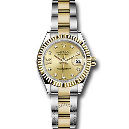 قیمت و خرید ساعت مچی زنانه رولکس(Rolex) مدل 279173 ch9dix8do Gold کلاسیک | اورجینال و اصلی