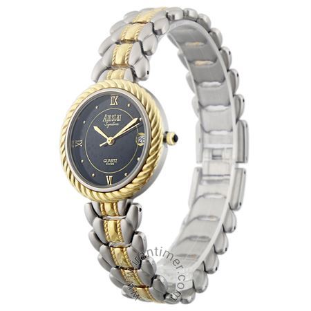 ساعت مچی زنانه کلاسیک تمام استیل با روکش طلا 22 عیار با ضخامت 3 میکرون