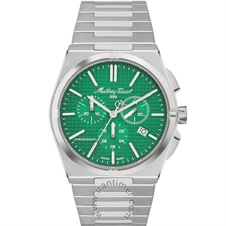 ساعت مچی مردانه کلاسیک تمام استیل، کرونوگراف، نمایش تاریخ