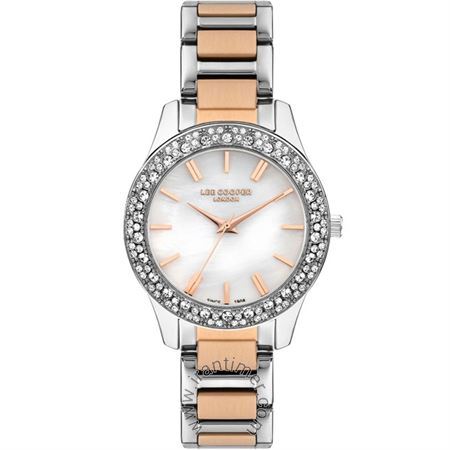 ساعت مچی زنانه فشن بند استیل، نگین دار