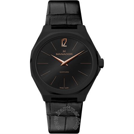 ساعت مچی مردانه کلاسیک بند چرم طبیعی، موتور Ronda