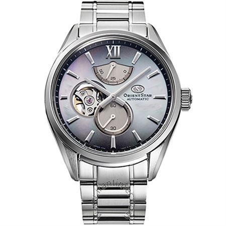 ساعت مچی مردانه کلاسیک تمام استیل، 24 عدد سنگ قیمتی داخل موتور، 50 ساعت شاخص ذخیره انرژی