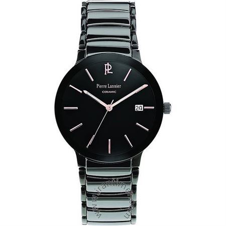 ساعت مچی مردانه کلاسیک استیل و سرامیک، نمایش تاریخ