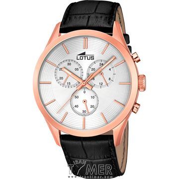 ساعت مچی مردانه کلاسیک اسپرت بند چرمی، گرونوگراف، نمایش 24  ساعت شبانه روز