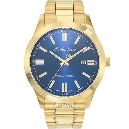 ساعت مچی مردانه کلاسیک تمام استیل، نمایش تاریخ، تولید خاص، رنگ PVD، موتور RONDA 515 H3