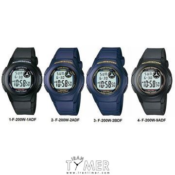 قیمت و خرید ساعت مچی مردانه کاسیو (CASIO) جنرال مدل F-200W-1ADF اسپرت | اورجینال و اصلی