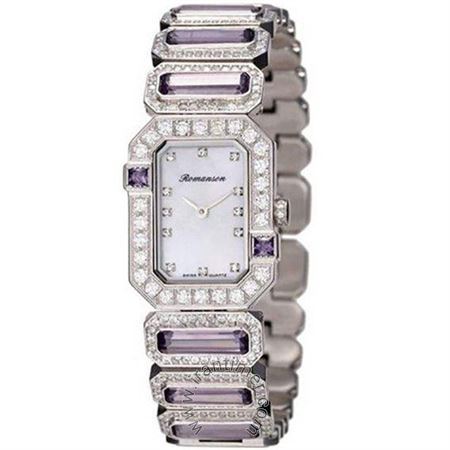 قیمت و خرید ساعت مچی زنانه رومانسون(ROMANSON) مدل RM6A16QLPWM1R1-W فشن | اورجینال و اصلی