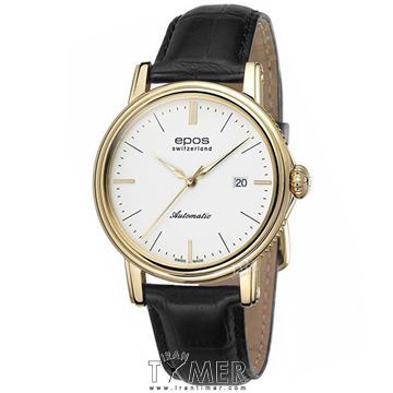 ساعت مچی مردانه کلاسیک بند چرم طبیعی، ست،  نمایش تاریخ، اتوماتیک، (ETA 2892)،  رنگ PVD