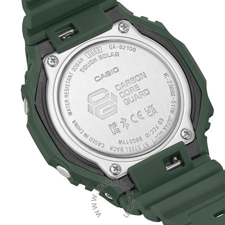 قیمت و خرید ساعت مچی مردانه کاسیو (CASIO) جی شاک مدل GA-B2100-3ADR اسپرت | اورجینال و اصلی