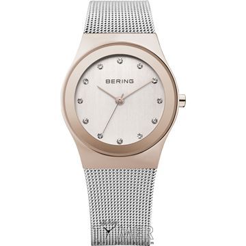 ساعت مچی زنانه کلاسیک تمام استیل، نگین دار