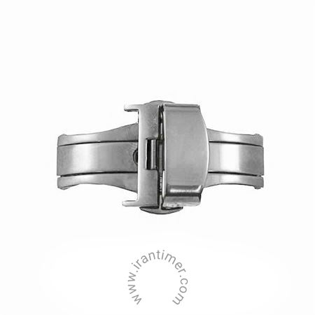 ساعت مچی قفل پروانه ای ضامن دار رنگ استیل(سایز 20)