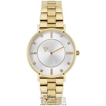 ساعت مچی زنانه کلاسیک فشن تمام استیل، نگین دار