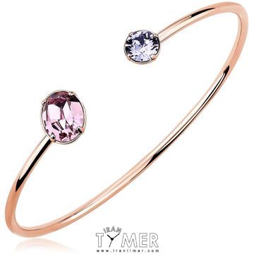 ساعت مچی دستبند زنانه فشن استیل، نگین سواروسکی