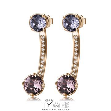 ساعت مچی گوشواره زنانه فشن استیل، نگین سواروسکی و زیرکونیا