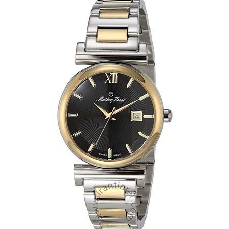 ساعت مچی زنانه کلاسیک تمام استیل، نمایش تاریخ، رنگ PVD