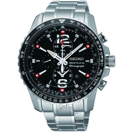 قیمت و خرید ساعت مچی سیکو SEIKO مدل SNAE95P1 | مردانه کلاسیک تمام استیل،  کرونوگراف، زنگ هشدار، نمایش تاریخ