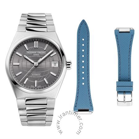 ساعت مچی زنانه کلاسیک تمام استیل، همراه با بند رابر، دارای 26 عدد سنگ قیمتی داخل موتور، 38 ساعت ذخیره انرژی