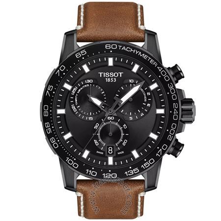 ساعت مچی مردانه اسپرت بند چرم طبیعی، باتری Renata 394