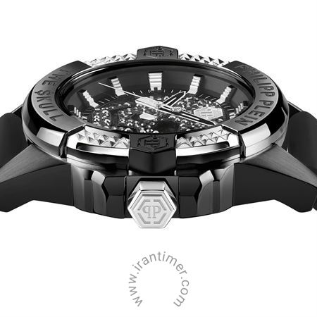 Philipp Plein Orologio The $kull PWAAA1421 – Cassa Nera 44mm, Cinturino In Silicone, Impermeabile 5 Bar, Design Grintoso E Di Potere