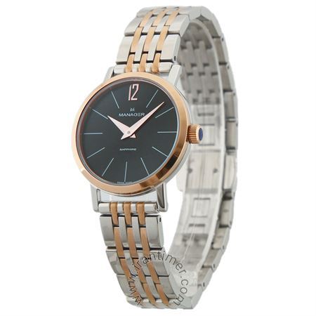 ساعت مچی زنانه کلاسیک تمام استیل، رنگ PVD، ست