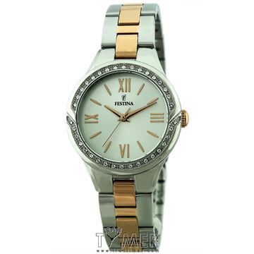 ساعت مچی زنانه کلاسیک تمام استیل، نگین دار 