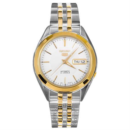 ساعت مچی مردانه کلاسیک تمام استیل، نمایش تاریخ و روز، اتوماتیک، 21 عدد سنگ قیمتی داخل موتور