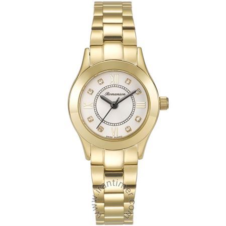 ساعت مچی زنانه کلاسیک تمام استیل، نگین دار