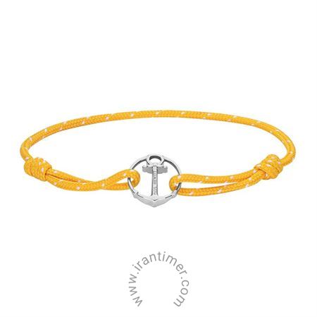 ساعت مچی دستبند مردانه و زنانه اسپرت پارچه و استیل، تنظیم بند با استفاده از گره های دستبند