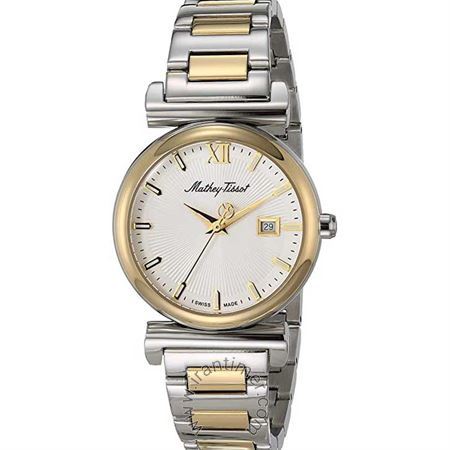 ساعت مچی زنانه کلاسیک تمام استیل، نمایش تاریخ، رنگ PVD