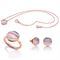 ست حلقه (انگشتر) گردنبند گوشواره زنانه ویسروی(VICEROY) مدل 6412E19017-SET کلاسیک 