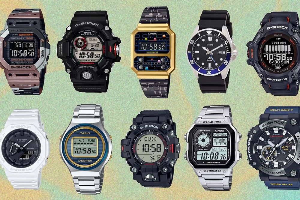 صفحه نمایش باکیفیت ساعت‌های Casio