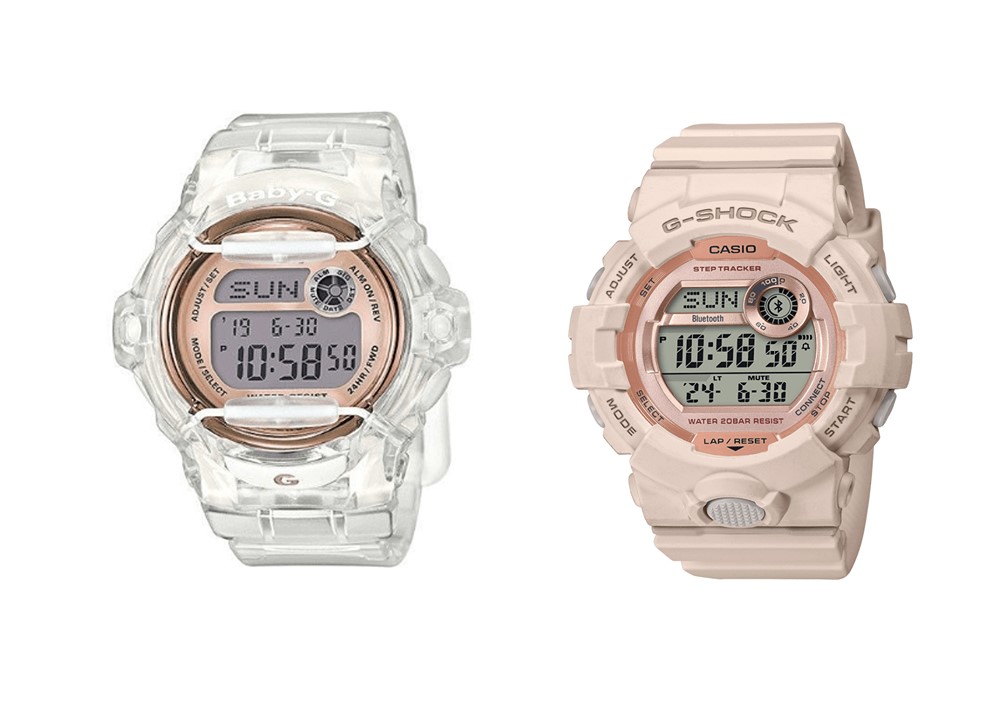 طراحی ساعت مچی G-Shock مدل GMDB800 و بیبی جی Baby-G سری BG169G-7B