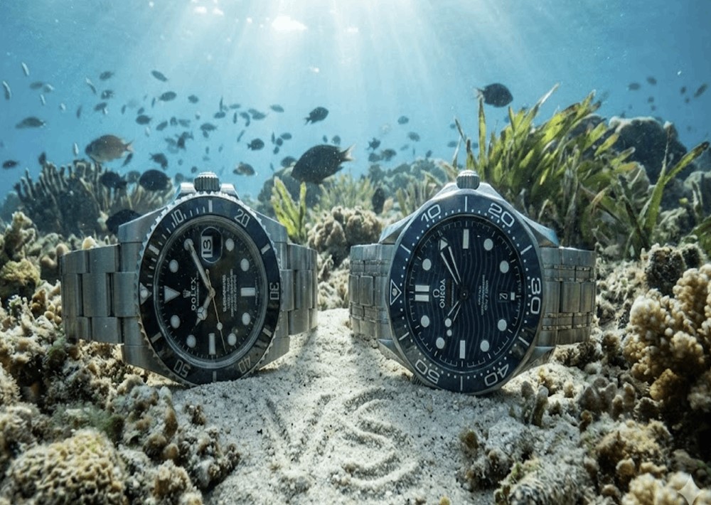 مقایسه ساعت مچی غواصی سابمارینر 116610LN و امگا سیمستر Diver 300m