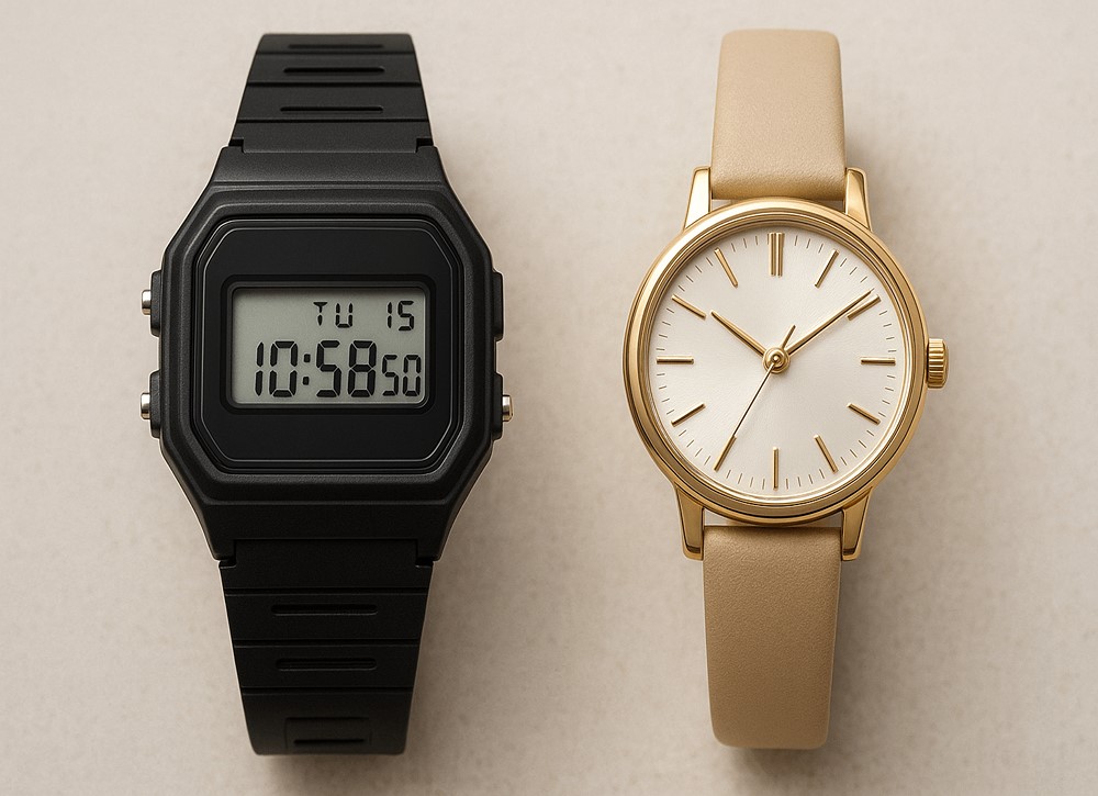 مقایسه دقیق دو ساعت دیجیتالی و کلاسیک زنانه از جنبه‌های مختلف