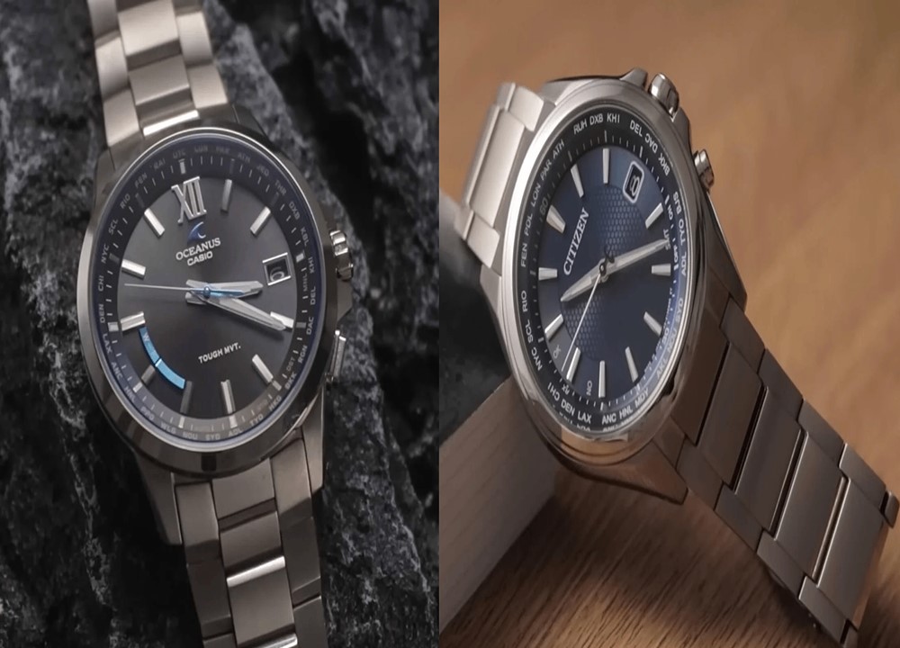 مقایسه دقیق ساعت کاسیو Oceanus و سیتیزن Eco-Drive از لحاظ ساختار بدنه و متریال