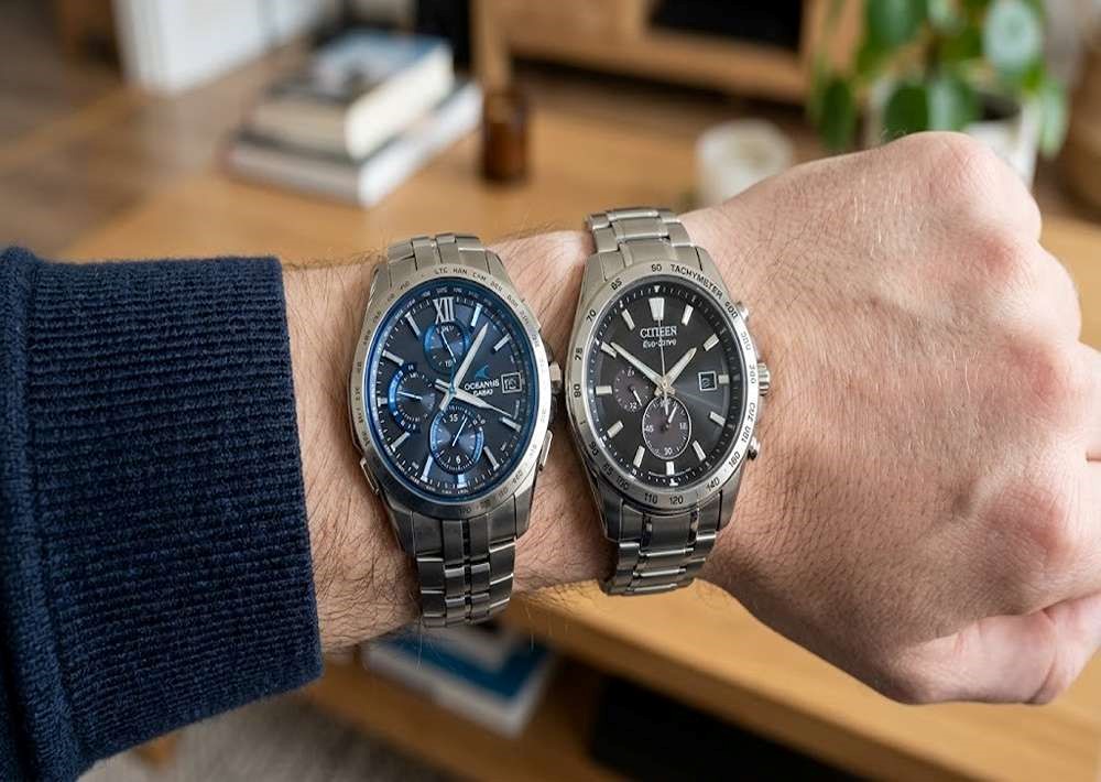 مقایسه نمایشگر ساعت کاسیو مدل Oceanus و سیتیزن Eco-Drive 