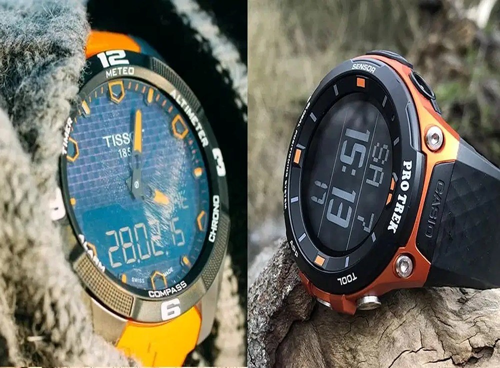 مقایسه کامل دو ساعت مچی Pro Trek و Tissot T-Touch