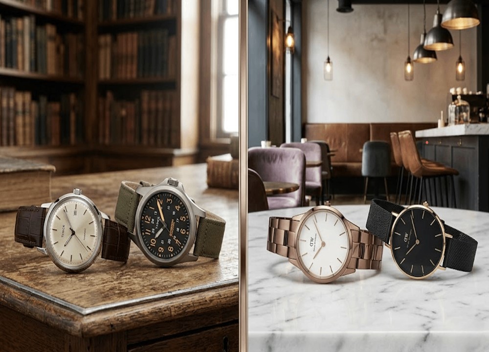 مقایسه جامع و کامل برند Daniel Wellington و Timex