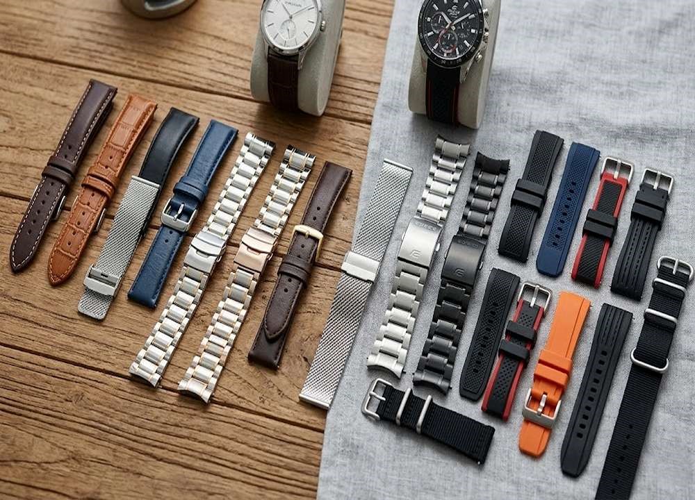 تنوع بند در ساعت‌های مچی برند رومانسون و کاسیو ادیفایس
