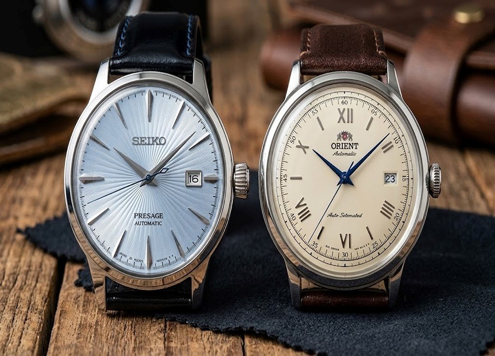 مقایسه ساعت مچی Orient Bambino Version 2 و Seiko Presage Cocktail Time 