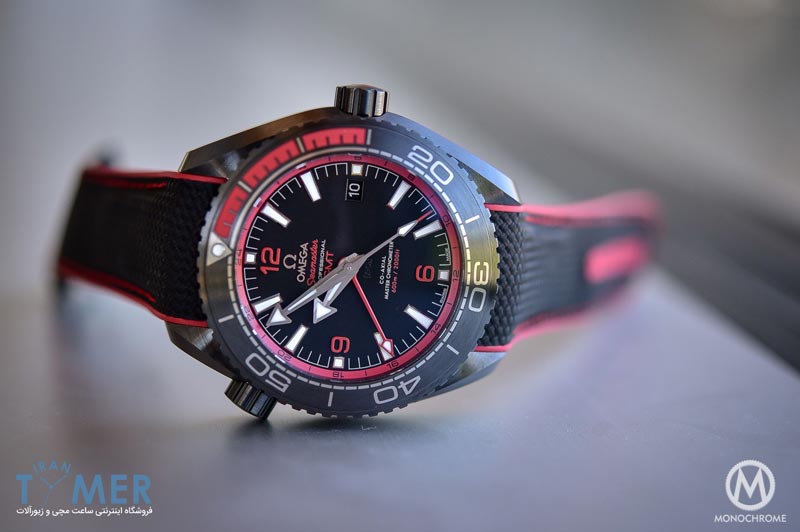 Omega Seamaster Planet Ocean Deep Black - Black Red