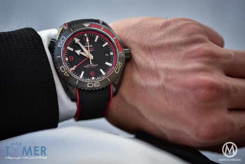 Omega Seamaster Planet Ocean Deep Black - Black Red