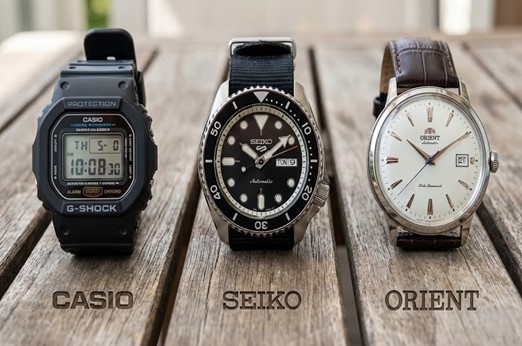 مقایسه ساعت‌های کاسیو، سیکو و اورینت از نظر بازه‌ قیمتی